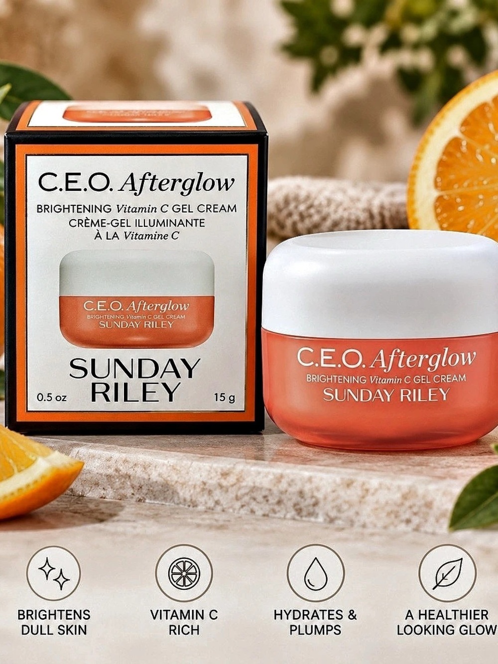 Sunday Riley C.E.O. Afterglow Brightening Vitamin C Gel Cream Vitamin C Gel